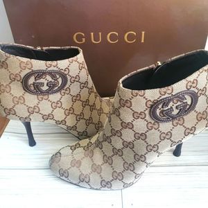GUCCI GG Monogram Ankle Boots
